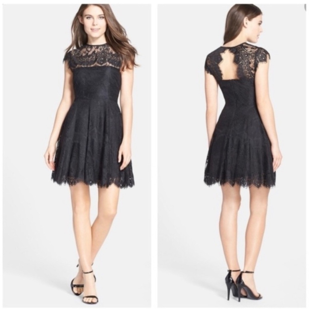 BB Dakota Black Lace Dress Size 0